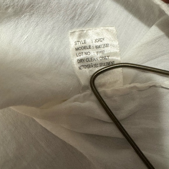 THEORY Elegant White Cap Sleeve Top - Picture 4 of 6